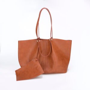 Trendy Leather Shoulder Handbag Set