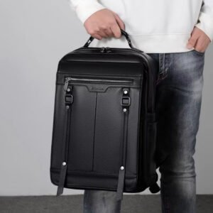 Leather Travel Backpack Laptop Bag, 30*23cm