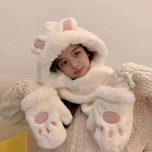 Classic Warm Hat Scarf Set