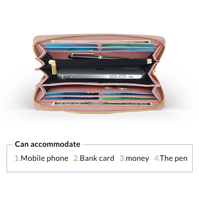 Classic Leather Handbags for Men & Leather Purse Wallet A - Image 3