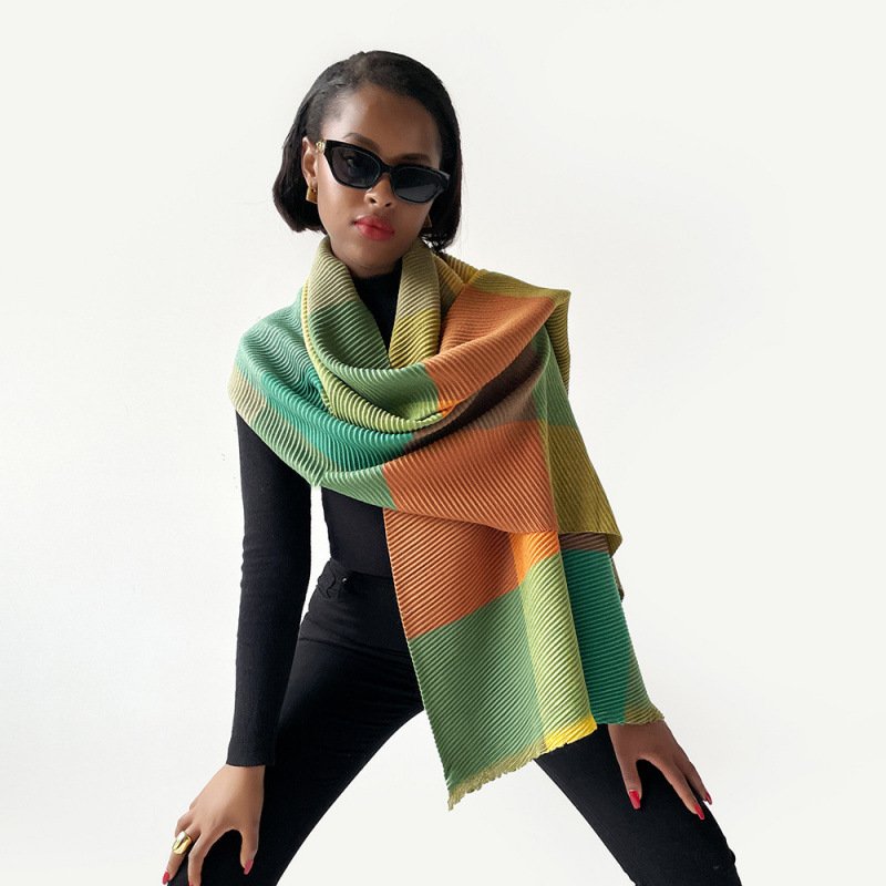 Versatile and comfortable knitted scarf, 180*34cm - Image 8