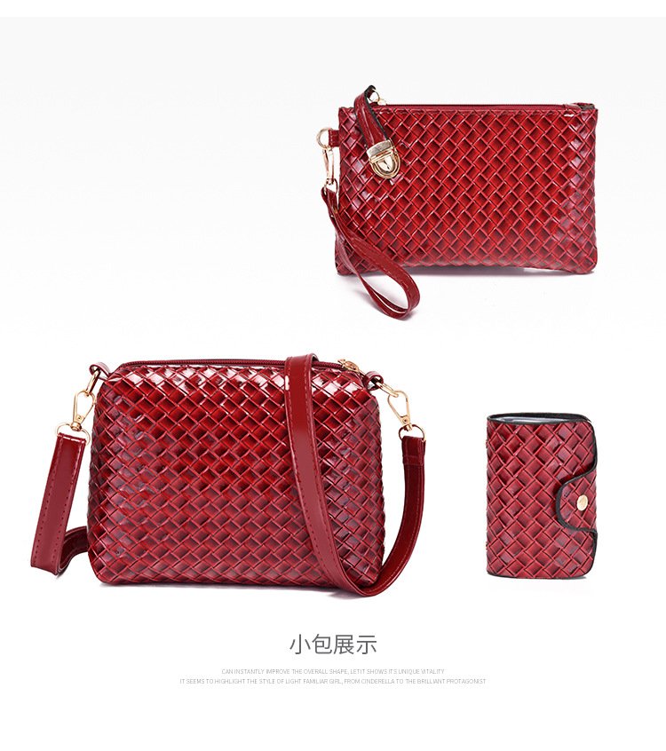 Women Fashion Leather Handbags Tote Bag, Bucket and Purse Bag Sets - Image 4