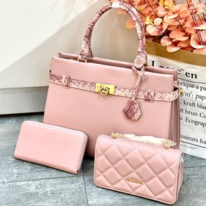 Durable Leather Tote Bags Handbag Sets for Women Ladies