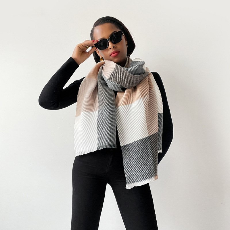 Versatile and comfortable knitted scarf, 180*34cm - Image 7