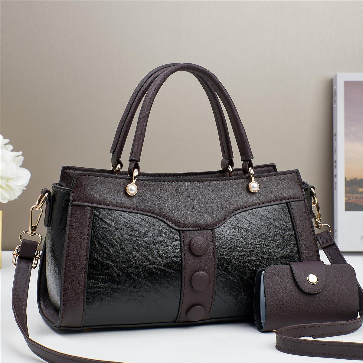 Women Messenger Bag Casual Shoulder Bag Set - Image 2