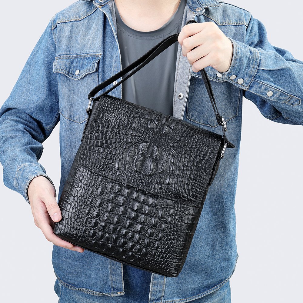 Business Casual Men hand-held Crossbody bag, 25*8*18cm - Image 3
