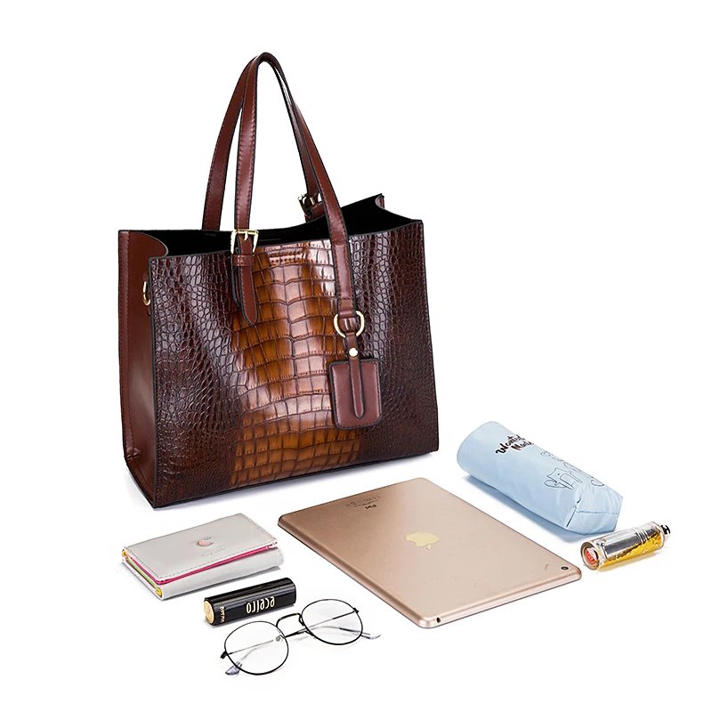 Vintage Large Capacity Handbag Set Tote Bag for Women - Image 5