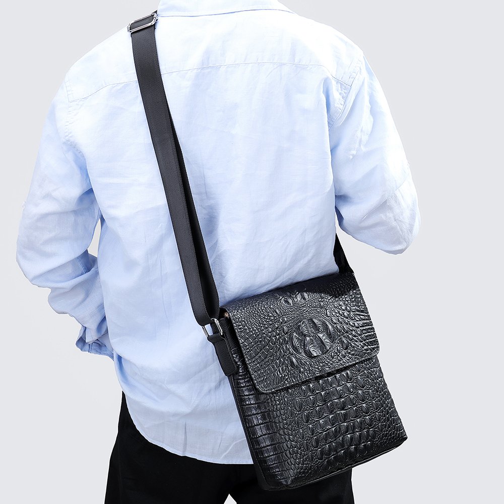 Business Casual Men hand-held Crossbody bag, 25*8*18cm - Image 4