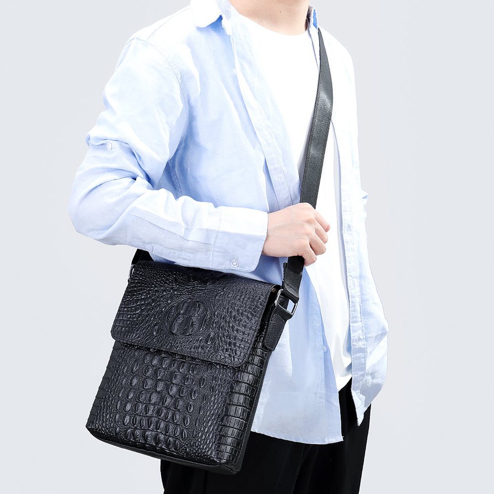 Business Casual Men hand-held Crossbody bag, 25*8*18cm - Image 2