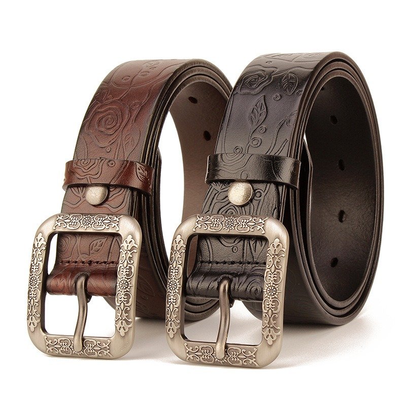 100% cowhide, 24k pure steel buckle belt - Image 2