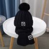 New Winter Knitted Hat Scarf Set